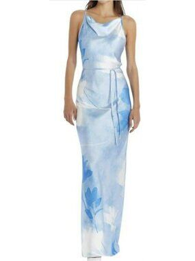 Amanda Uprichard Shaelyn Cloud Slip Maxi Dress Small New